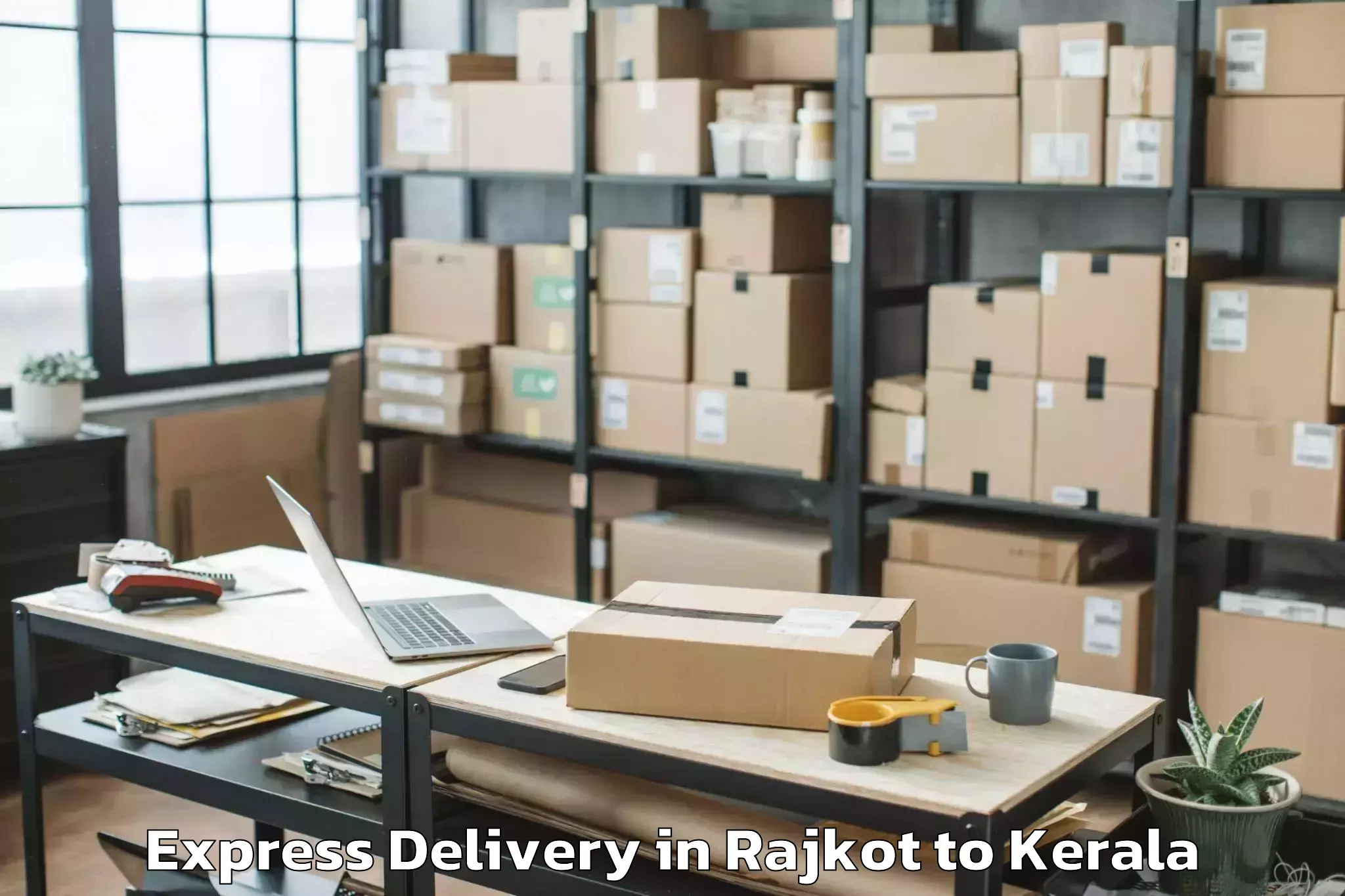 Professional Rajkot to Nilambur Express Delivery